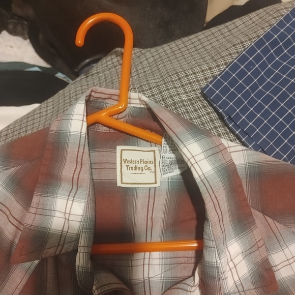 Western Plans Trading Company Pearl Snap Button Down Men's Large - Picture 3 of 4